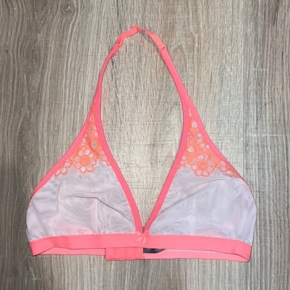 American‎ eagle aerie neon pink sheer bralette